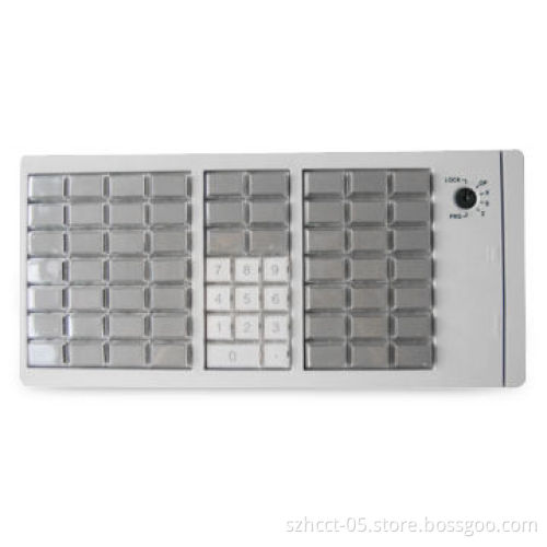 USB POS Programmable Keyboard with <100mA Working Current, Waterproof and Dustproof